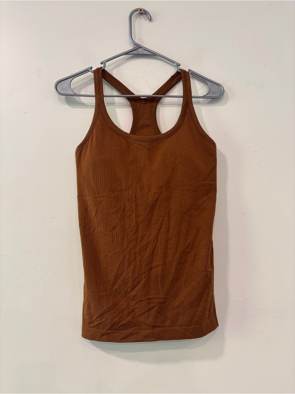 Lululemon Ebb to Street Shelf Bra Tank Top *Light Support Copper Brown Womens 8